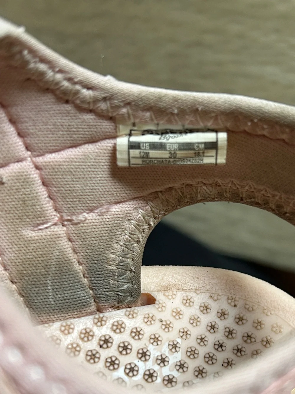 OshKosh B'gosh Peach/Pink Adjustable Strappy Sandals